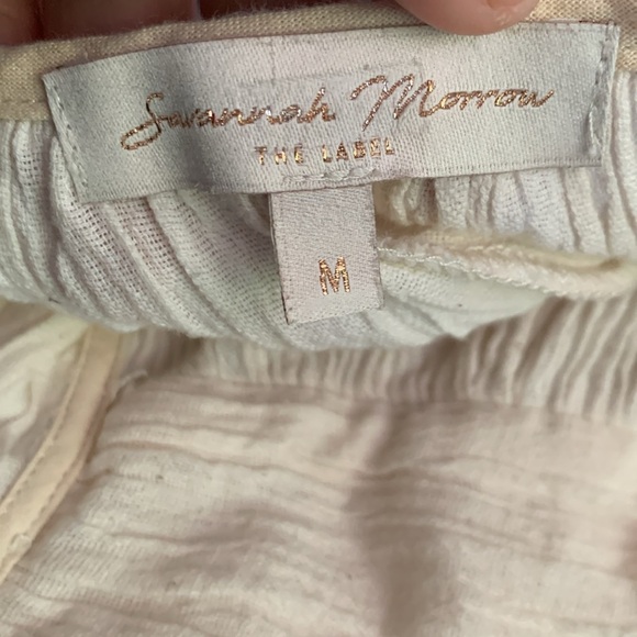 Savannah Morrow The Label Plunge Neckline Jumpsuit Size Medium - Picture 4 of 8